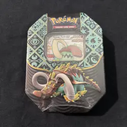 Pokemon Paldean Fates Tin Great Tusk ex 4 Packs New Sealed English SEALED NEW - Image 1