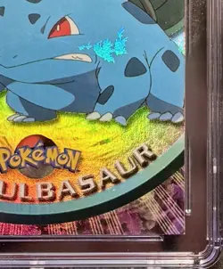 1999 Topps Pokemon Bulbasaur Rainbow Foil - CGC 9.5 Blue Label - 1/1 FOIL ERROR - Image 4