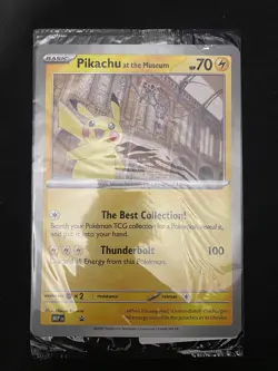Brand New Sealed - Pokemon TCG Pikachu At The Museum Promo Card - Image 1