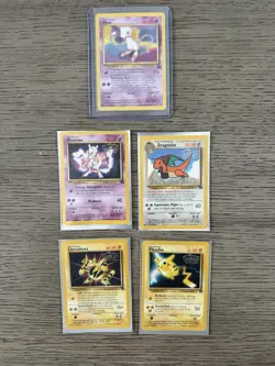 Pokemon First Movie Promo Lot (5) | Mew Mewtwo Pikachu Dragonite Electabuzz - Image 1