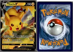 2020 Pokemon, Vivid Voltage, #043/185 Pikachu V, Holo Ultra Rare - Image 1