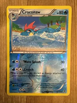 Croconaw 16/119 Reverse Holo Pokemon TCG Phantom Forces LP - Image 1
