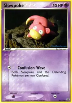 Moderately Played Slowpoke - 80/112 - Common Pokemon FireRed & LeafGreen - Image 1