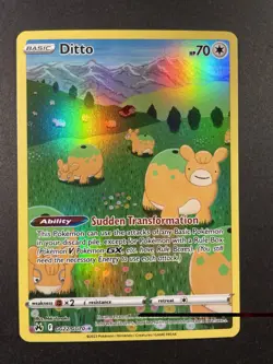 POKEMON TCG Ditto GG22/GG70 Crown Zenith: Galarian Gallery Holo - Image 1