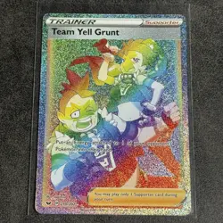 Team Yell Grunt 210/202 SWSH Base Secret Rare Pokemon Card - Image 1