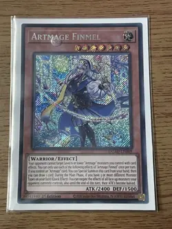 Yugioh DUAD-EN009 - Artmage Finmel - Secret Rare MINT Card - Image 1