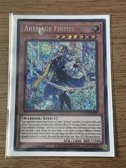 Yugioh DUAD-EN009 - Artmage Finmel - Secret Rare MINT Card - Image 4