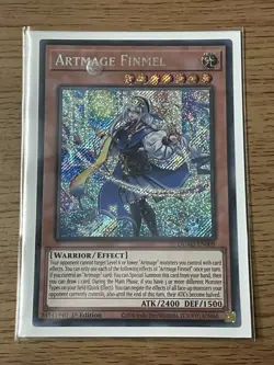 Yugioh DUAD-EN009 - Artmage Finmel - Secret Rare MINT Card - Image 5