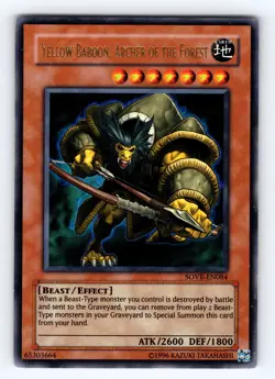 Yugioh Yellow Baboon, Archer of the Forest SOVR-EN084 Ultra Rare - NM 💎 - Image 1