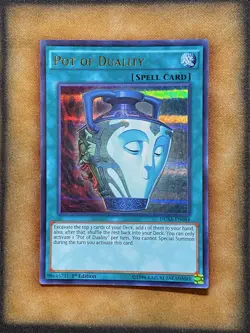 Yugioh Pot of Duality DUSA-EN084 Ultra Rare 1st Ed LP - Image 1