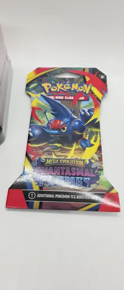 X1 Pokemon Card Team Rocket Tin & X1 Sleeved Booster Pack Fantasmal Flames - Image 4