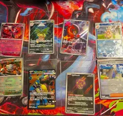 9 Pokemon Card Lot w/ Illustration Rares & Prismatic Pokeballs! Pokemon TCG lot1 - Image 2