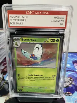 BUTTERFREE #033/131 RARE FOIL Pokemon 2025 Card GRADED 10 MINT TCG CCG - Image 1