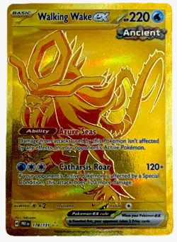 Walking Wake ex 178/131 Gold Holo Ultra Rare Pokemon Card | Azure Seas | NM - Image 1