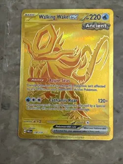 Walking Wake ex 178/131 Gold Holo Ultra Rare Pokemon Card | Azure Seas | NM - Image 4