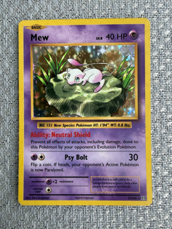 Pokemon Mew 53/108 XY Evolutions Holo Rare Basic 40HP English Card NM - Image 1