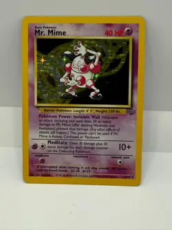 Mr Mime 6/64 Holo Jungle Set Pokemon card - Image 1