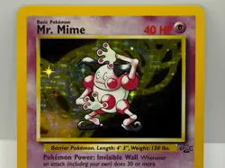 Mr Mime 6/64 Holo Jungle Set Pokemon card - Image 2