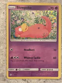 SLOWPOKE POKEMON CARD 5/12 MCDONALDS PROMO HOLO - Image 1