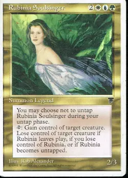 Magic The Gathering CHRONICLES RUBINIA SOULSINGER white/blue/green card MTG - Image 1