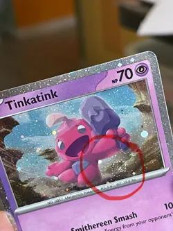POKEMON TINKATINK SVP025 PROMO BLACK STAR COSMOS HOLOFOIL WITH SWIRL NM CARD - Image 2