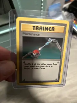 Pokemon TCG Trainer Card Maintenance 83/102 Base Set - Image 1