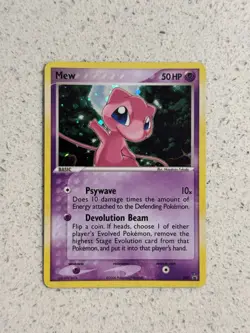 Mew 040 Holo SWIRL Nintendo Black Star Promo Pokemon Card LP - Image 1