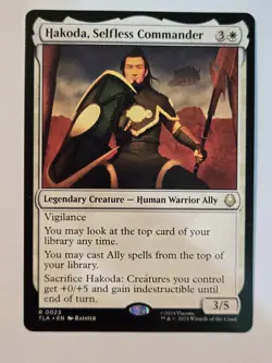 MTG Hakoda, Selfless Commander Avatar: The Last Airbender 0023 Regular Rare - Image 2