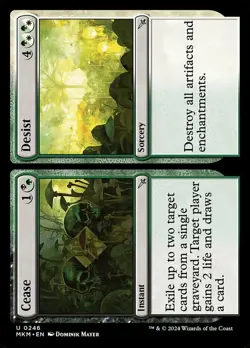 x4 Cease // Desist - Foil U MTG Murders at Karlov Manor M/NM, English - Image 1