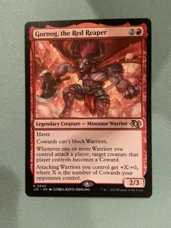 1x Gornog, the Red Reaper, Anime Art, Foundations Jumpstart, MTG LP - Image 1