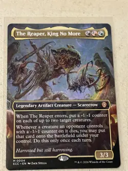 mtg borderless The Reaper King No More, Lorwyn Eclipsed commander, unplayed - Image 1