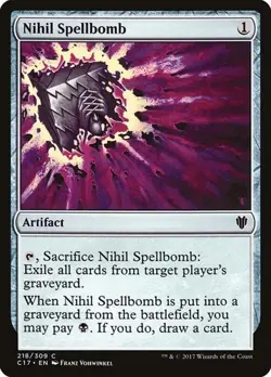 Nihil Spellbomb Commander 2017 MP MTG - Image 1