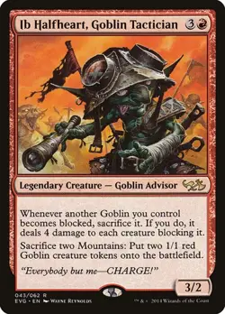 Ib Halfheart, Goblin Tactician Duel Decks Anthology: Elves vs. Goblins MP MTG - Image 1