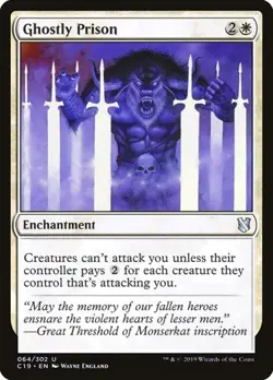 Ghostly Prison Commander 2019 MP MTG - Image 1