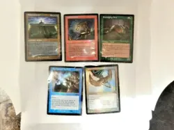 MTG x5 Digthroughtime, Aven Mindcensor, Goblin Guide, Bolas's citadel,Ooze promo - Image 1