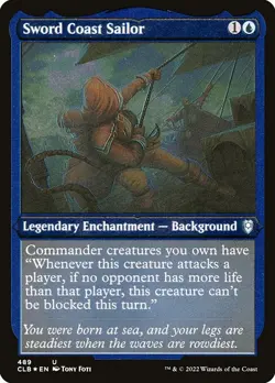 [MTG] Sword Coast Sailor (Foil) (Foil Etched) (489) (CLB) NM - Image 1