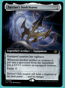 TARRIAN'S SOULCLEAVER EXTENDED ART THE LOST CAVERNS OF IXALAN LCI MTG 389 - Image 1