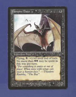 1994 Magic the Gathering - Vampire Bats - Summon Bats - Legends MTG - Image 1