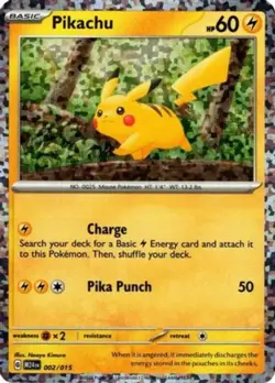 1x Pikachu - 002/015 - McDonald's Promos 2024 - Holo Lightly Played Pokemon McDo - Image 1