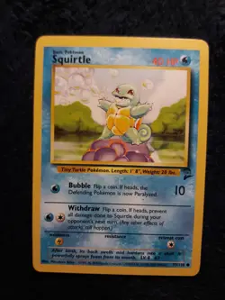 Squirtle Base Set 2 93/130 Pokemon Card - Image 1