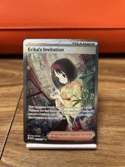 Pokemon TCG Scarlet & Violet 151 Trainer Supporter Erika's Invitation 203/165 - Image 1