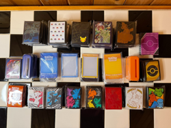 Pokemon TCG Lot of Card Sleeves ETB Exclusives Magnetic Card Display Stands - Image 3