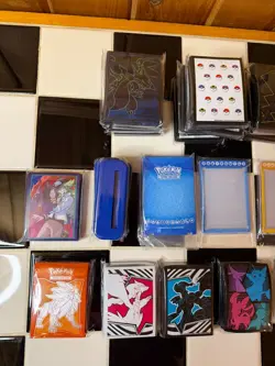 Pokemon TCG Lot of Card Sleeves ETB Exclusives Magnetic Card Display Stands - Image 4