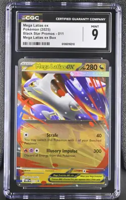 2025 POKEMON MEP EN-ME BLACK STAR PROMO MEGA LATIAS EX BOX MEGA LATIAS EX CGC 9 - Image 1