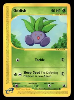 Pokemon Expedition #122/165 Oddish NM - Image 1