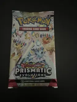 22.31g VERY HEAVY Prismatic Evolutions Pokemon Sealed Booster Pack New - Image 2