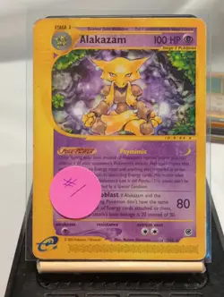 Alakazam 33/165 Expedition Rare Pokemon TCG E Reader WOTC - Image 1