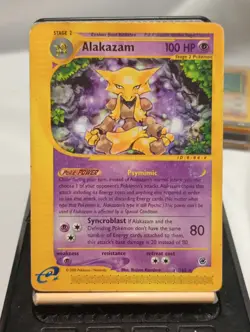 Alakazam 33/165 Expedition Rare Pokemon TCG E Reader WOTC - Image 3