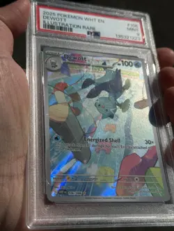 PSA 9 Dewott White Flare Illustration Rare #106 Pokemon WHT EN 106/086 2025 - Image 4