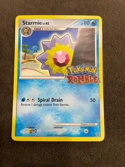 Starmie 5/16 Pokemon Rumble Set Stamped English Pokemon TCG 2009 NM - Image 1